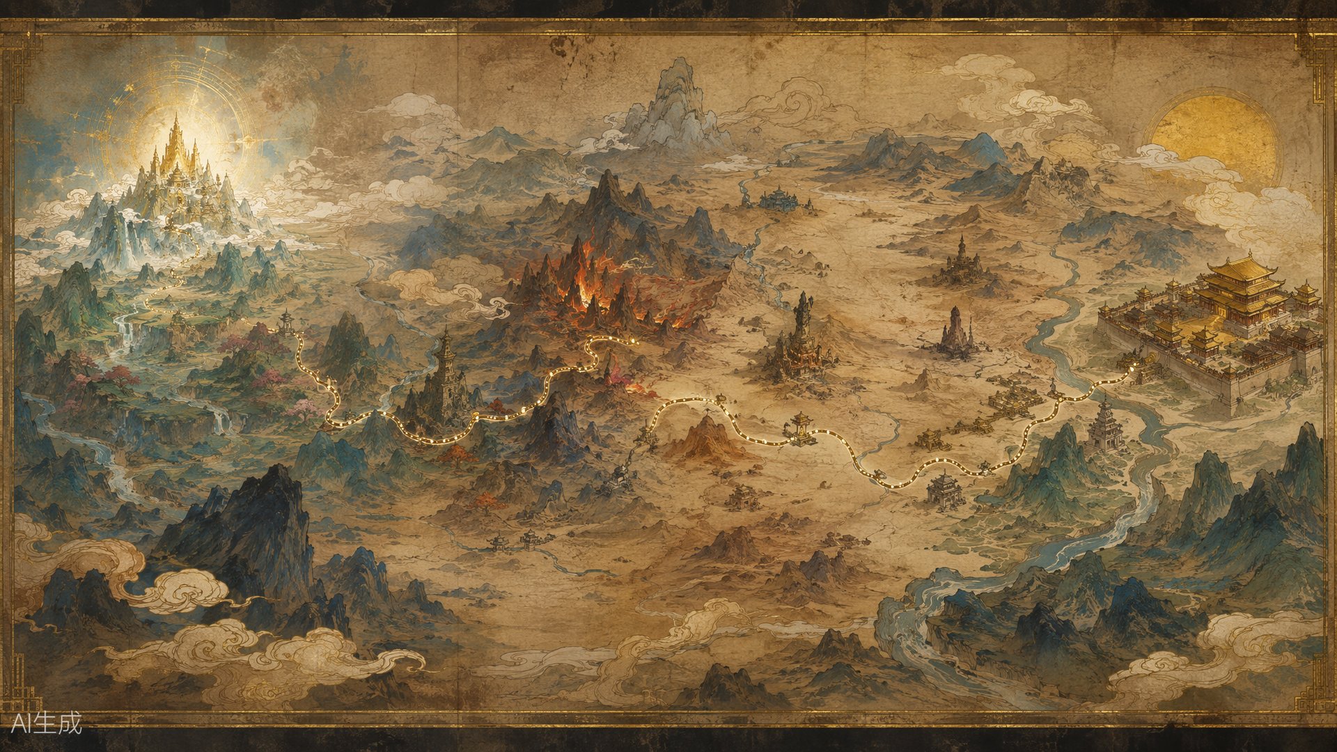 Pilgrimage map